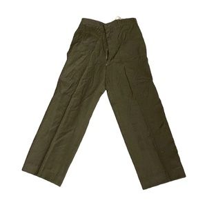 1956 Wool US Military Pants Trousers Green Men's 32” Waist 28” Inseam Vintage